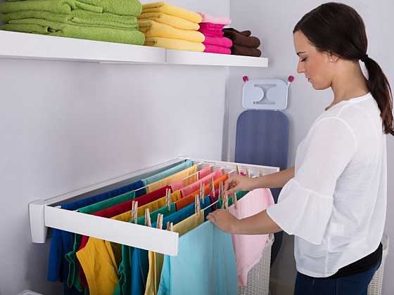 Otevřít: Sušení prádla v bytě a domě: rozličné prostory s různými možnostmi