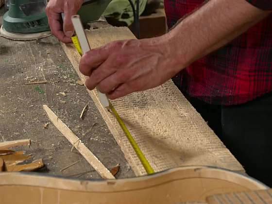 Měření dřevěné desky