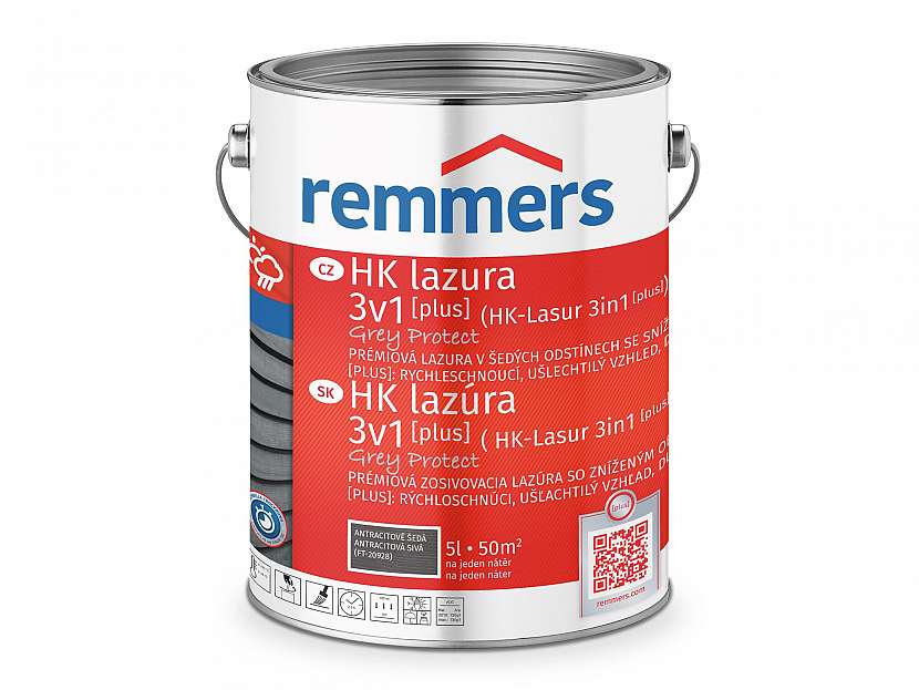 Remmers HK lazura 3v1 Grey Protect