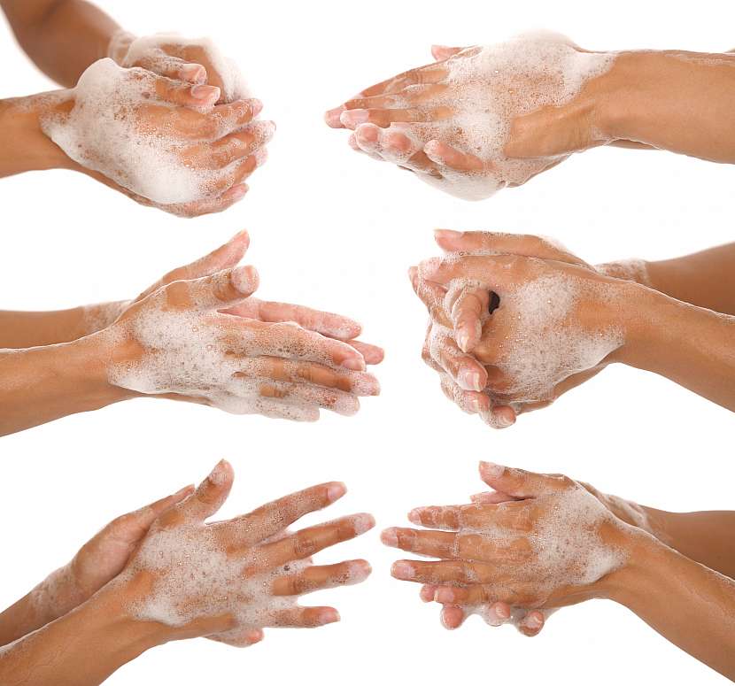 Postup mytí rukou