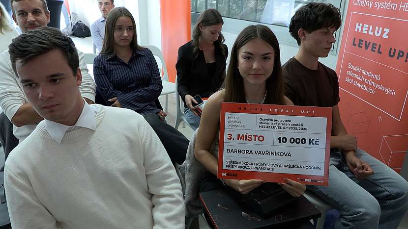 3. místo Barbora Vavřiníková, vedoucí práce: Ing. Pavla Tichá, Střední škola průmyslová a umělecká Hodonín, příspěvková organizace