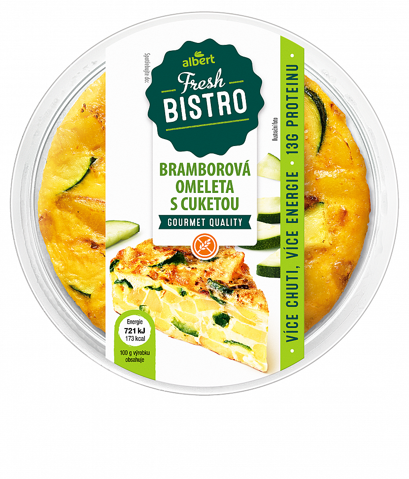 Bramborová omeleta s cuketou