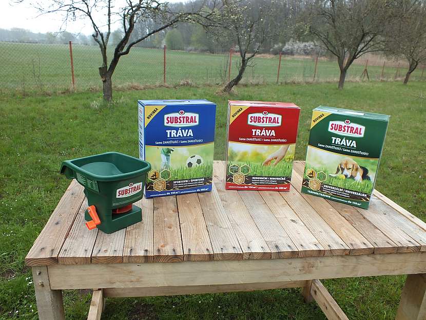 Vyhrajte balíček travní směsi dle vlastního výběru a ruční rozmetadlo (Zdroj: Prima DOMA MEDIA, s.r.o.)