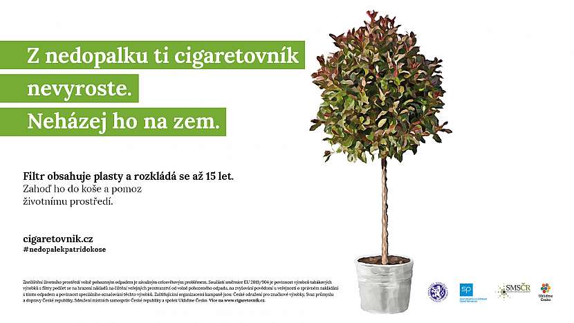 Cílem informační kampaně Cigaretovník je podpořit nejen u kuřáků znalost o správném nakládání s tímto odpadem