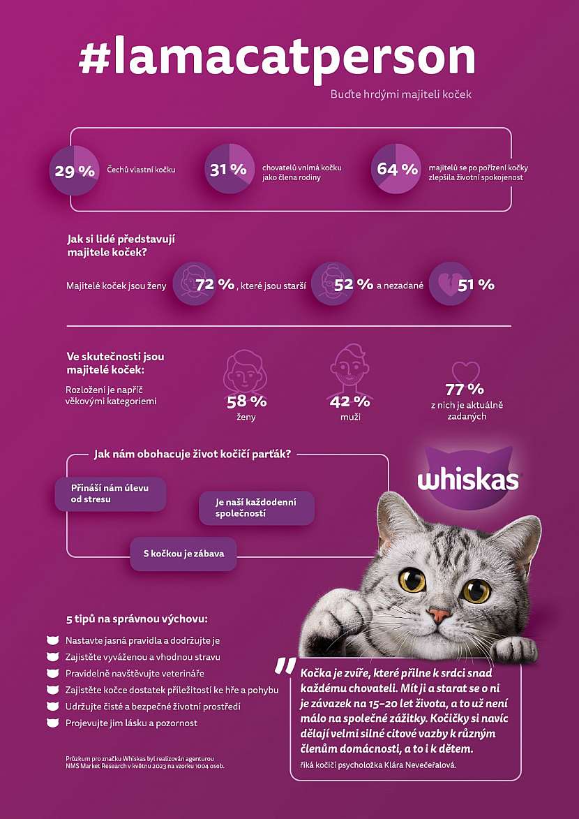 Průzkum prokázal, že vlastnit kočku má mnohem více benefitů, než si myslíme