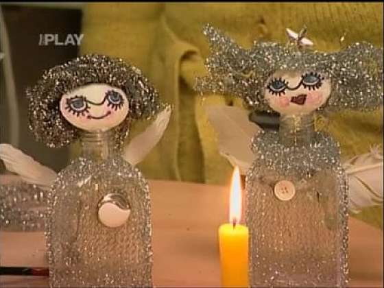 Vánoční andělíčci z drátěnky