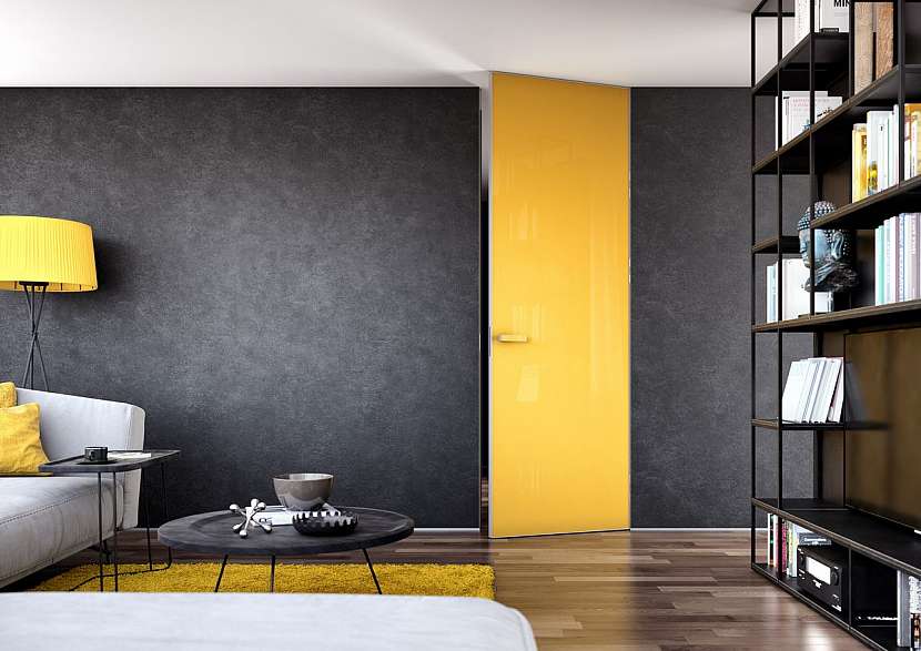 Dveře MASTER DOOR ve žlutém odstínu dodají vašemu interiéru šťávu.