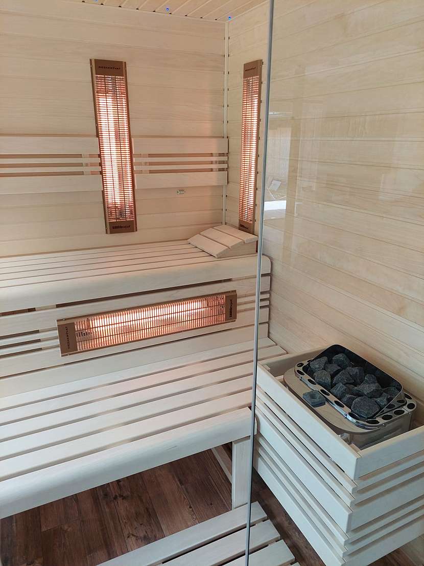 Sauny mohou být vybaveny i různými doplňky 