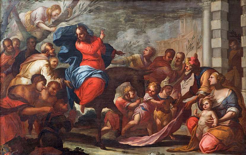 Příjezd Krista do Jeruzaléma, obraz z Padovy