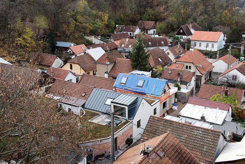 Pohled na dělnickou kolonii.