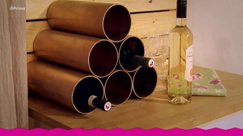 Vinotéka z novodurové trubky: Jak doma stylově ukládat víno