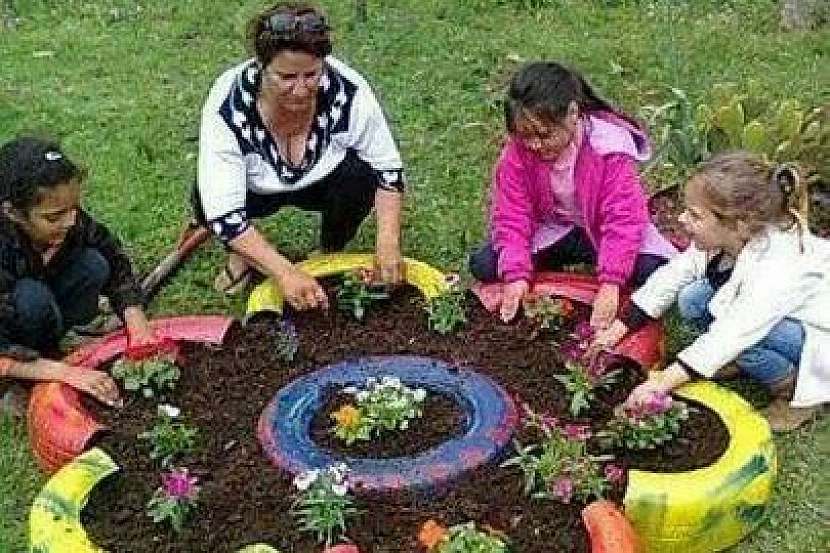 Staré pneumatiky k pobavení dětí i dospělých 3