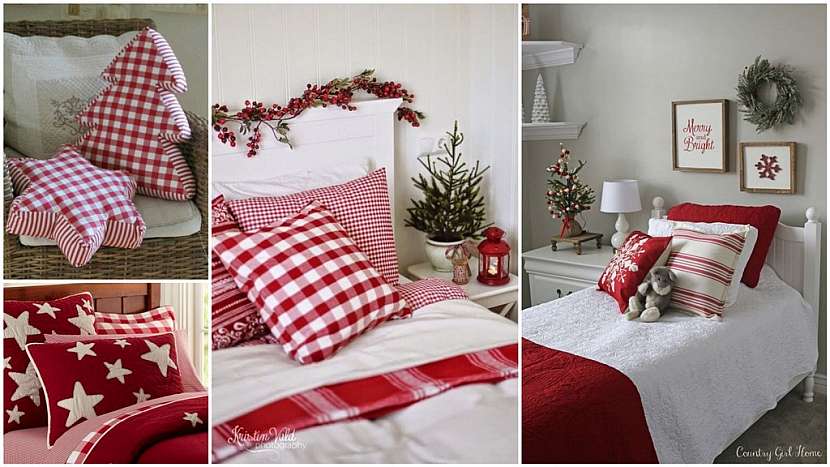 Vánoce podle tradice: vánoční odpočinek v ložnici