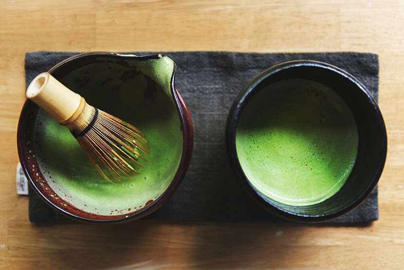 Tradiční příprava zeleného matcha tea