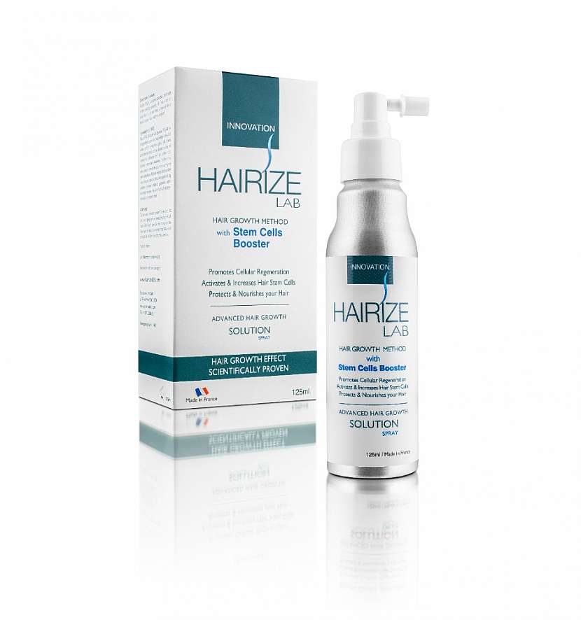 Vlasové sérum HAIRIZE podporuje a urychluje růst nových vlasů díky synergickému účinku tří patentem chráněných aktivních složek