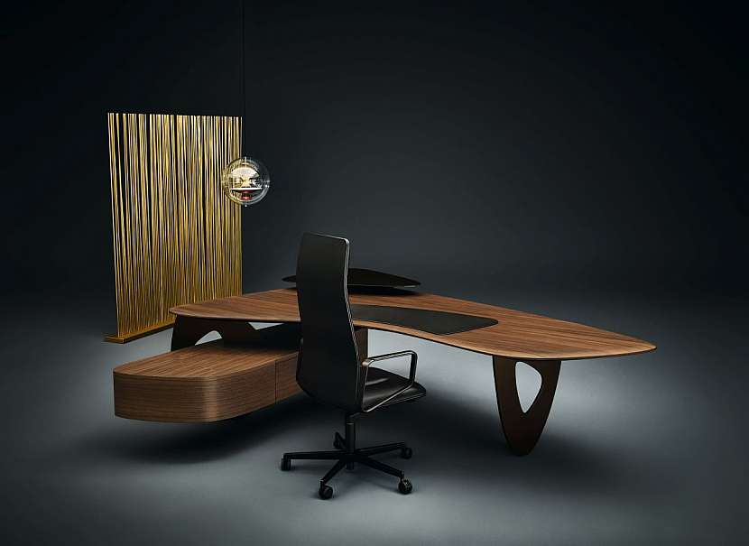 Zářivý předěl a stůl Tama Desk, Walter Knoll.