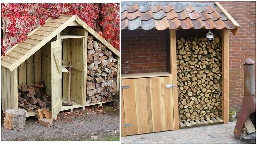 Dřevo do kamen: víceúčelový domek