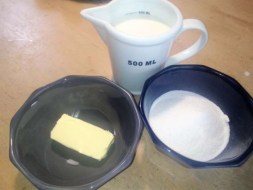 Suroviny na kondenzované mléko