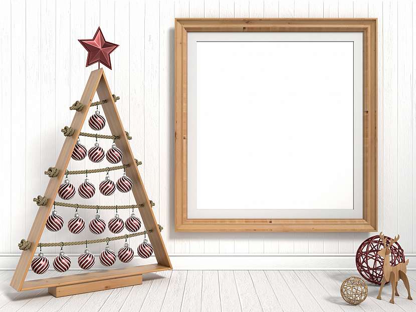 Vyrobte si jednoduchý vánoční stromeček z dřevěných latěk (Zdroj: Depositphotos (https://cz.depositphotos.com))