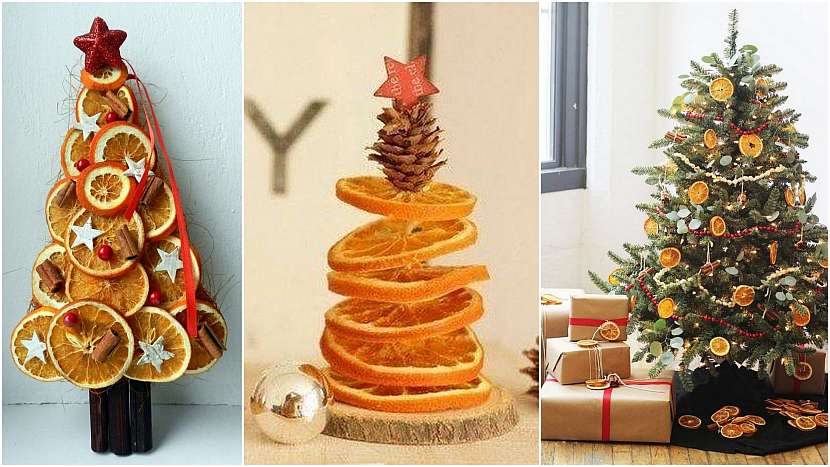 Vánoce s vůní pomerančů: stromečky i na stromeček