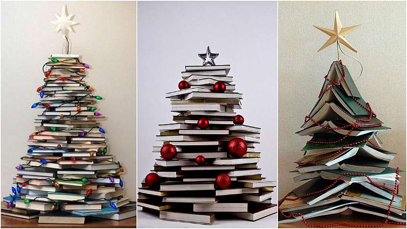 Vánoční stromek pro knihomoly