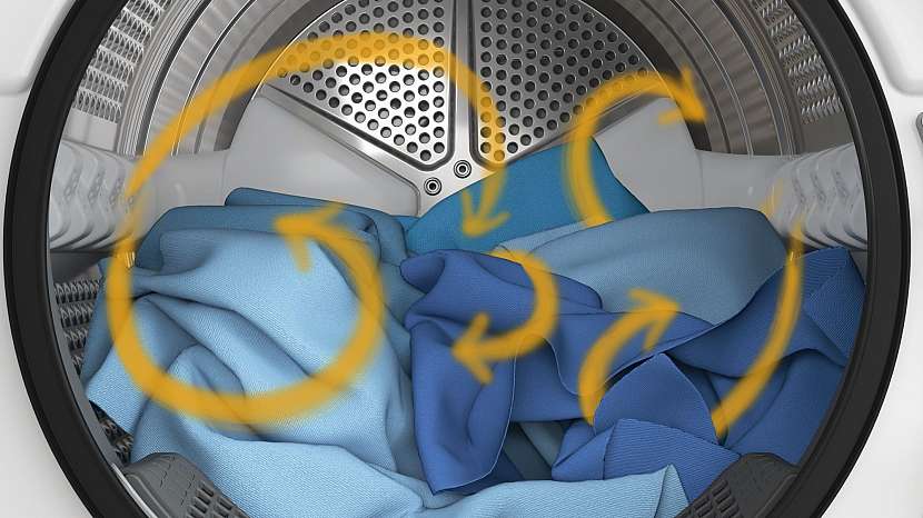 Na prádlo má vliv tvar bubnu a lopatek i používané technologie