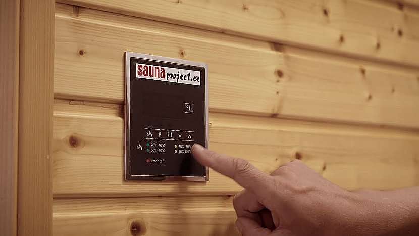Teplota v infrasauně se pohybuje okolo 50-60 stupňů 