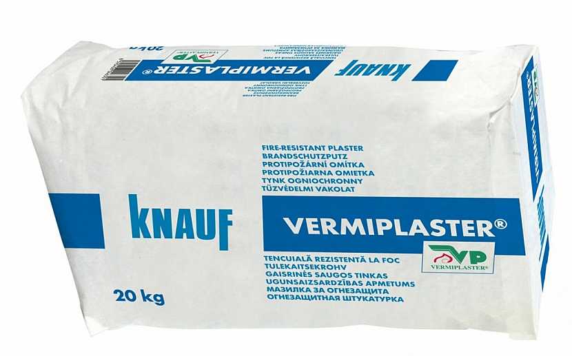 Firma Knauf uvádí na trh novinku v podobě sádrové požární omítky Vermiplaster. Jedná se o strojní sádrovou omítku, která budovu ochrání před požárem!