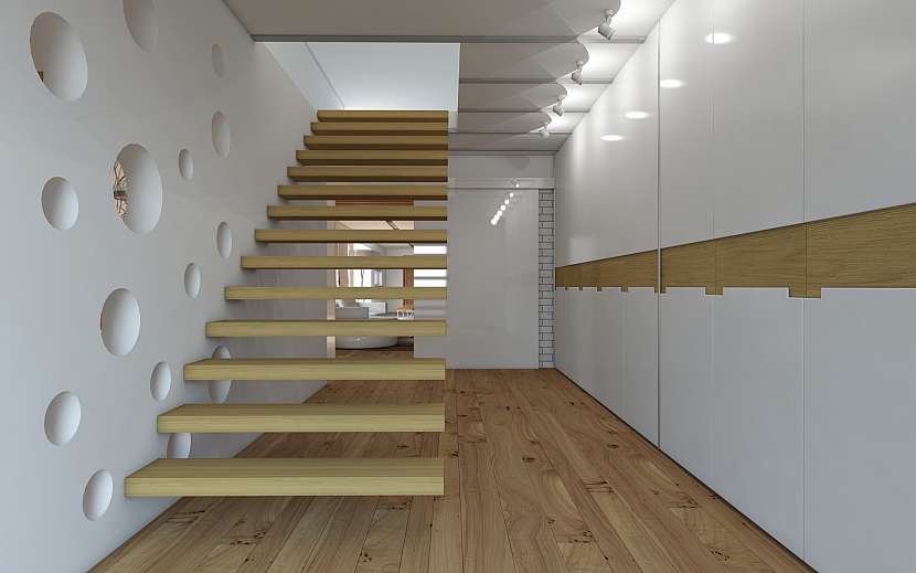 Moderní bydlení počítá i s atypickými způsoby upevnění schodů