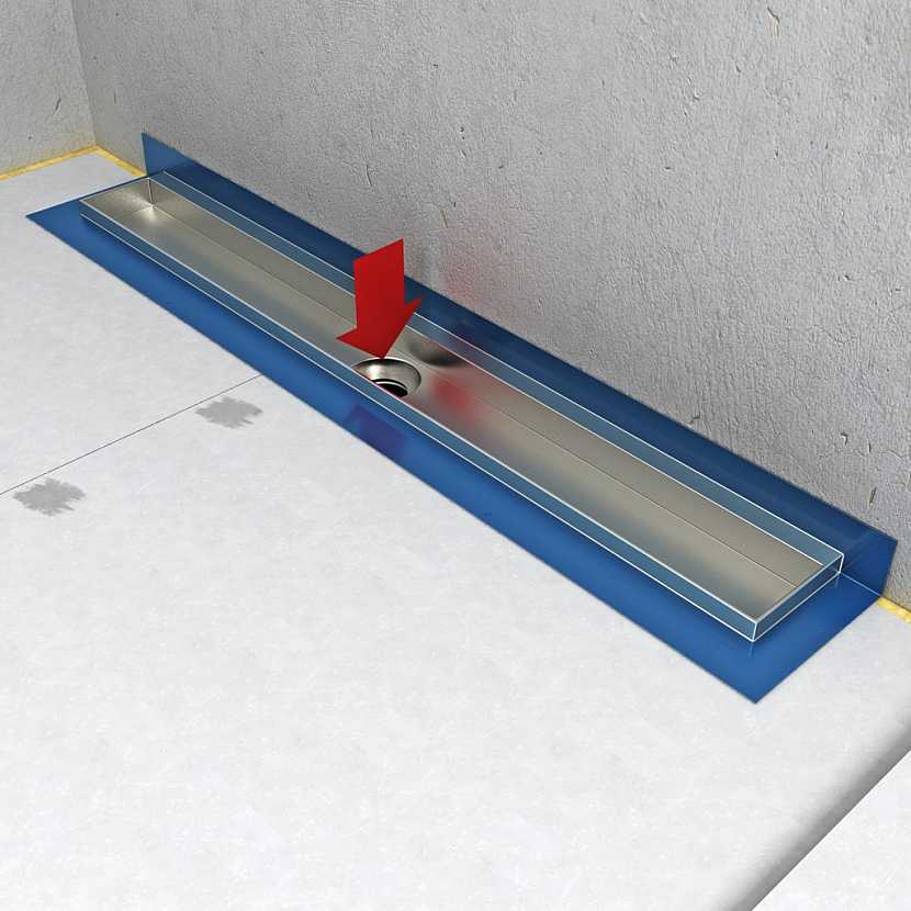 Montážní postup instalace sprchového podlahového setu