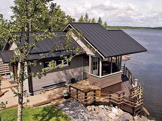 Ocelová střecha je vhodná pro lehké konstrukce dřevostaveb