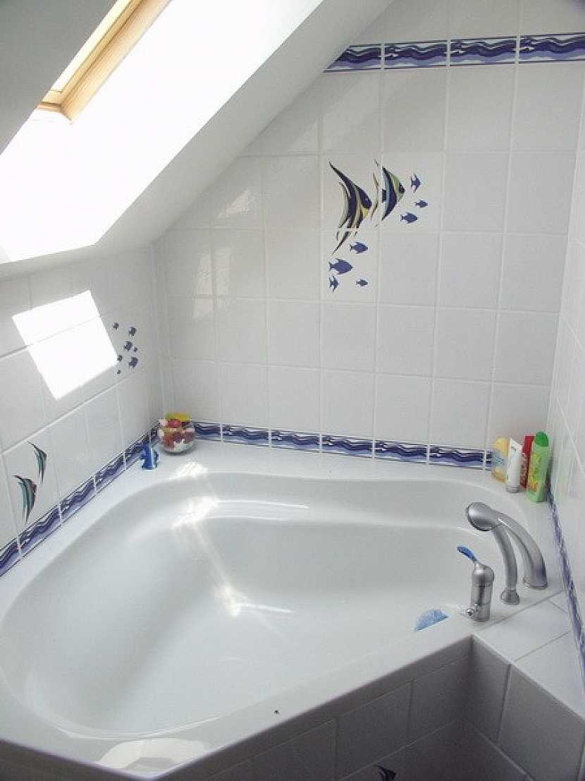 Pojďme se podívat, jak se podařila koupelna s rybkami v jednom rodinném domku na okraji Loun. Co na ni říkáte? Skoro jako mořský svět, nemyslíte?