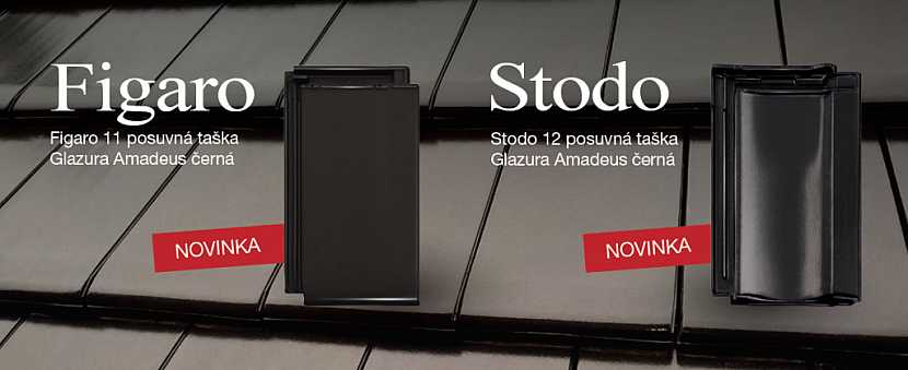 Novinky TONDACH 2016 – tašky Stodo 12 a Figaro 11 nově s černou glazurou Amadeus