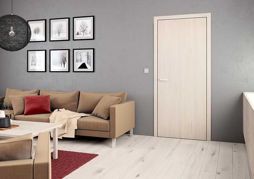 Interiérové dveře ELEGANT 10, dekor svislý, CPL borovice bílá v ceně 3 090 Kč bez DPH (bez kování a zárubně).